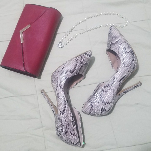 Steven By Steve Madden Shoes - Snakeskin Steve Madden Heels